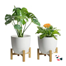 Glossy Plastic Flower Pot for...
